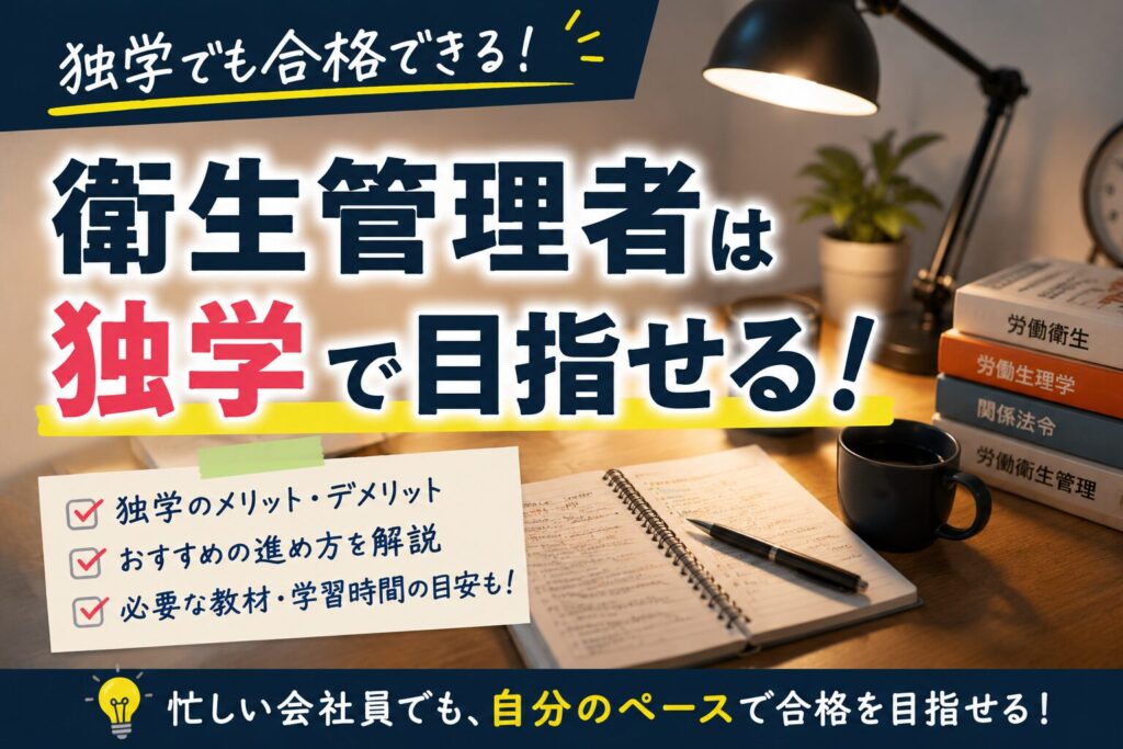 衛生管理者は独学で目指せる