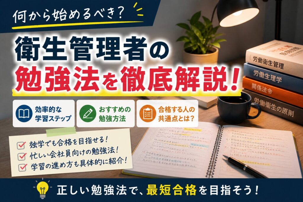 衛生管理者の勉強法解説