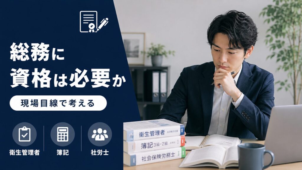 総務に資格は必要か